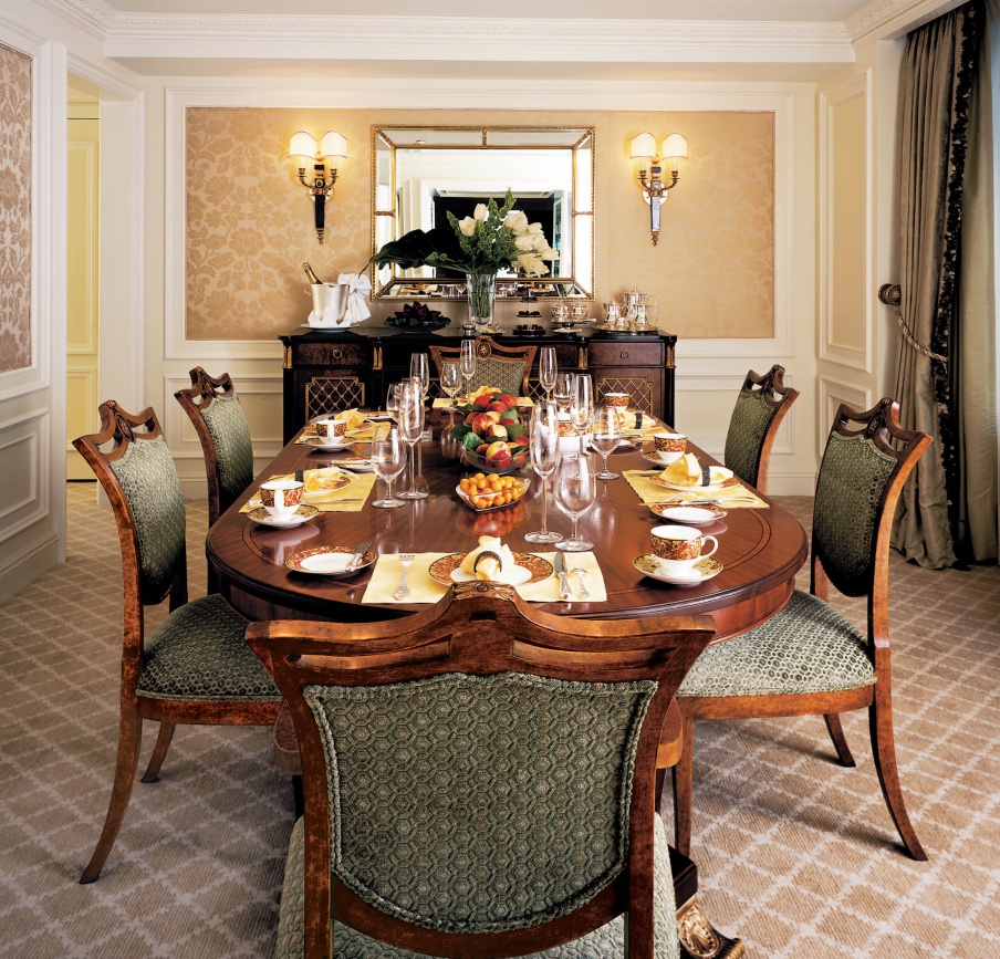 Dining room at The Ritz Carlton, Francesco Molon