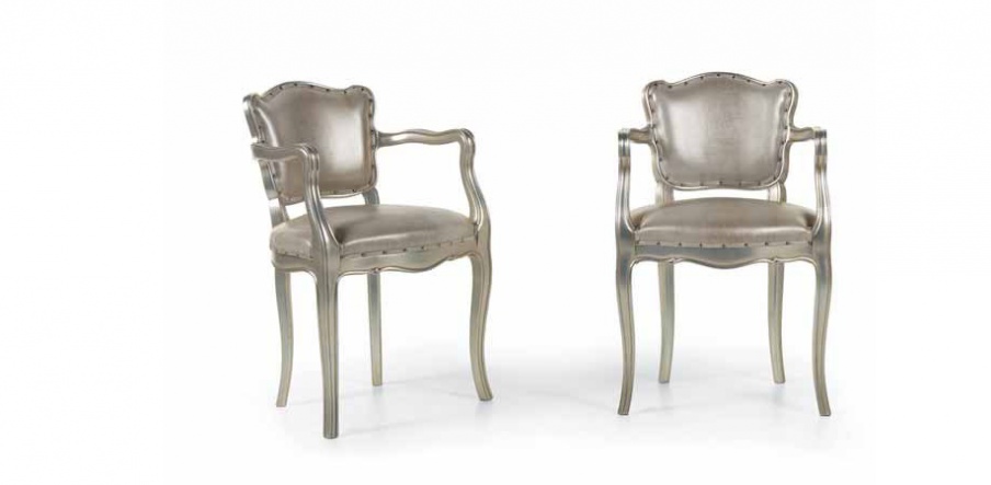 Chair with hard armrests P180, Zanaboni