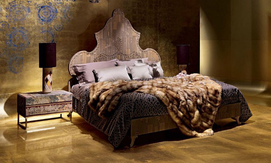 Bed made of natural wood Boboli, Ego