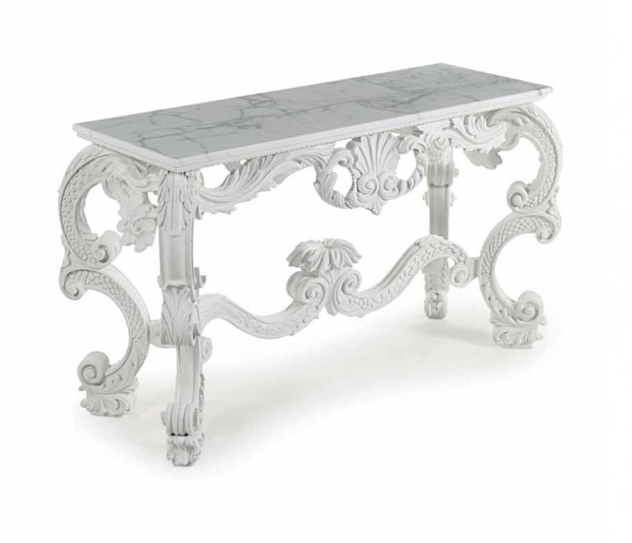 The console of white marble, Zanaboni