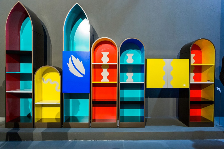 The rack is made of MDF Piccoli Palazzi, Driade