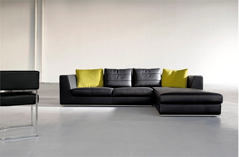 Corner sofa in wooden frame Remix, Mimo