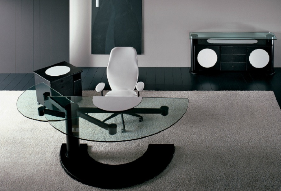 Table with glass top Arkitre, I4 Mariani