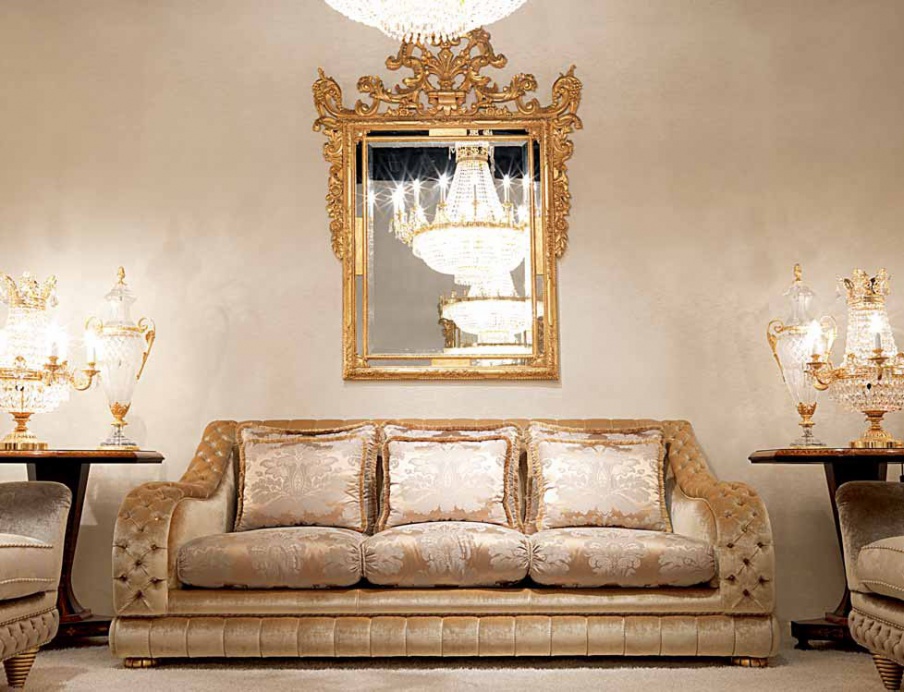 Three-seater sofa Capitonne Fantasia, Zanaboni