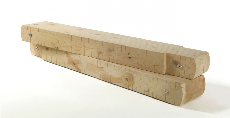 Bench wood Metro, Riva 1920