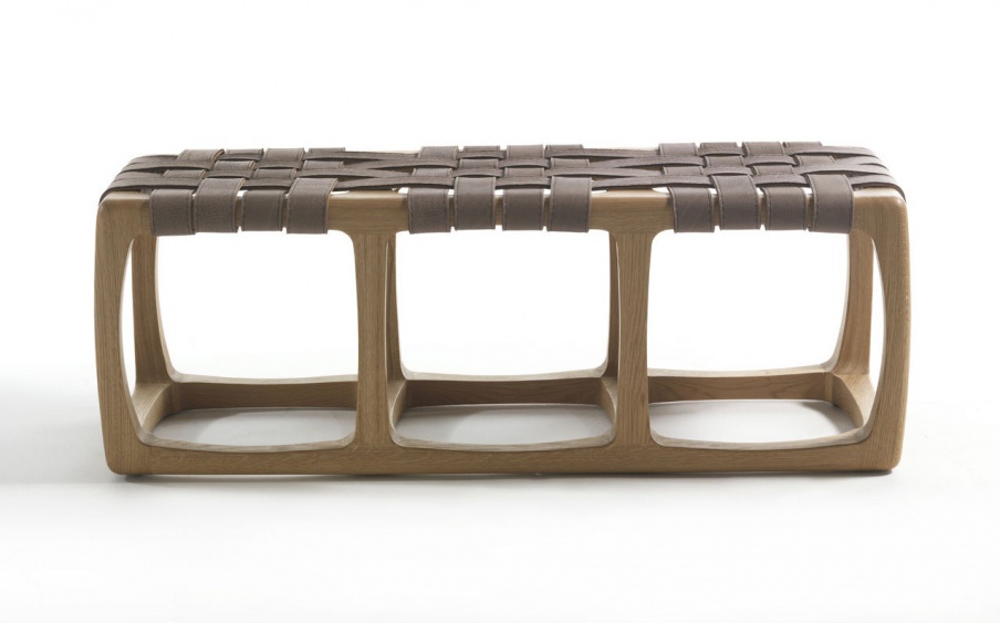 Bench with wicker seat Bungalow, Riva 1920