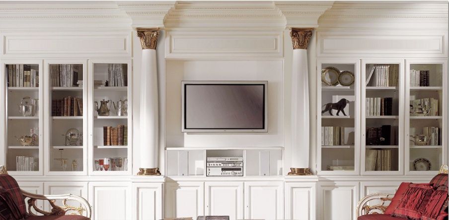 Modular system with niche for TV, Elledue
