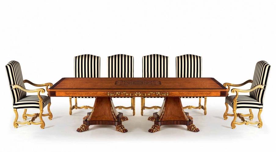 Dining room (dining set) Rectangular Table - Wood Top, Zanaboni