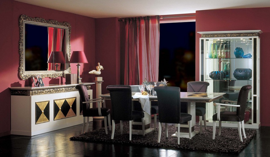 Dining room set in classic style, Elledue