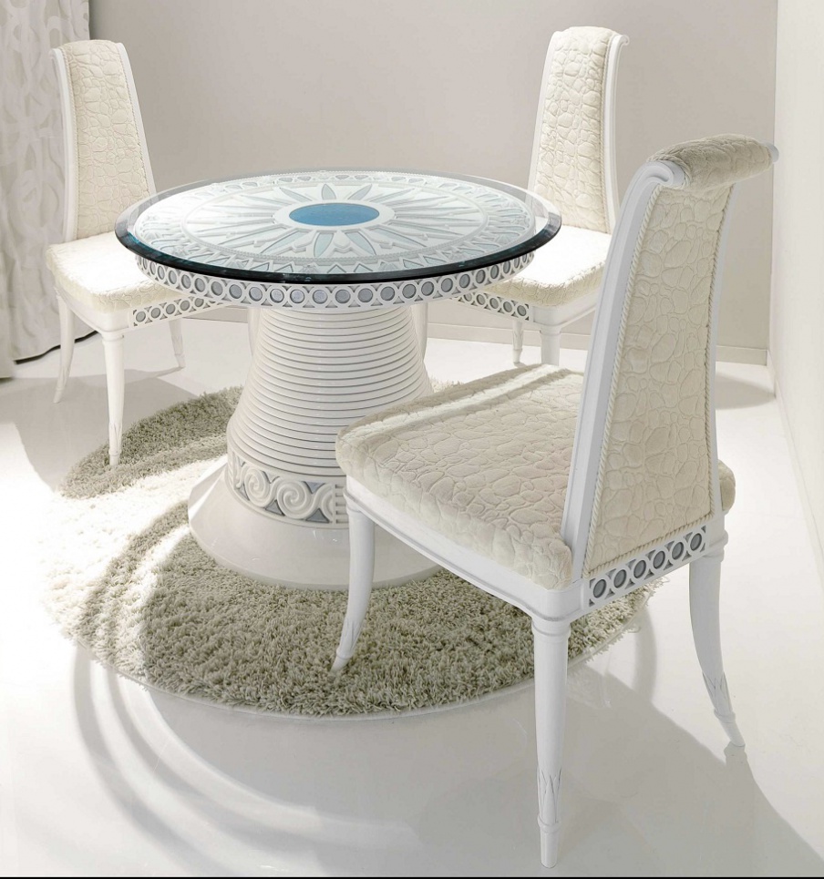 Dining table round dining, Elledue