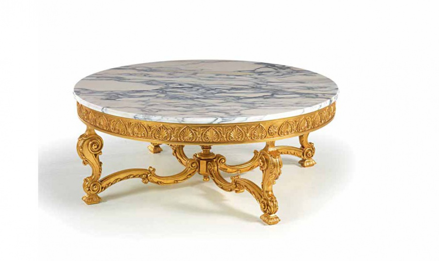 Coffee table round shape T95/C, Zanaboni