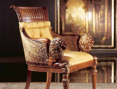 Chair with shaped armrests, Zanaboni