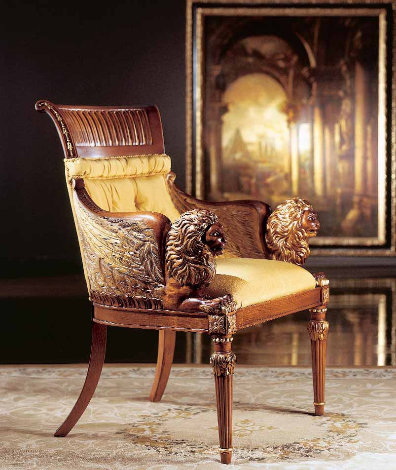 Chair with shaped armrests, Zanaboni