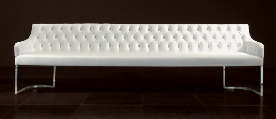 Bench with metal legs Itaca, Rugiano