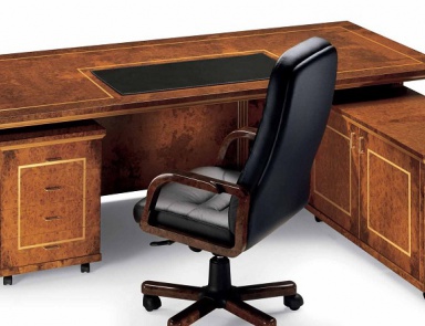 Writing table made of solid wood Horus, Elledue