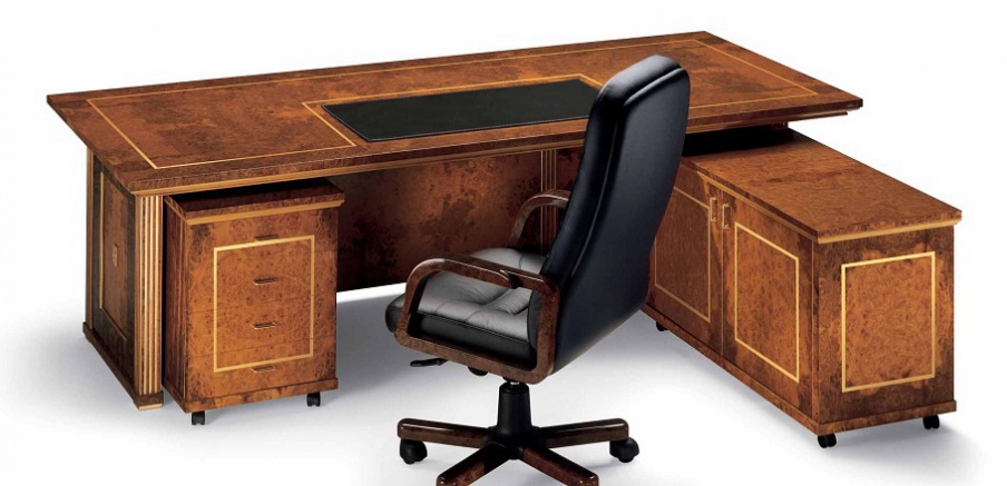 Writing table made of solid wood Horus, Elledue