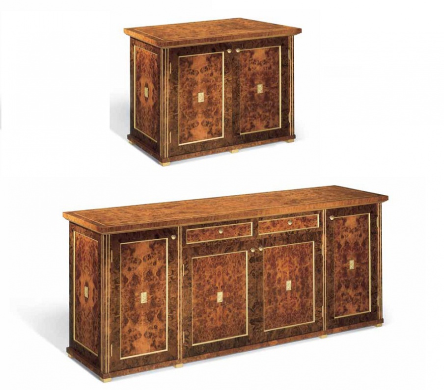 Low Cabinet made of solid wood Horus, Elledue