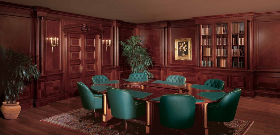 Conference table solid mahogany Imperial, Elledue