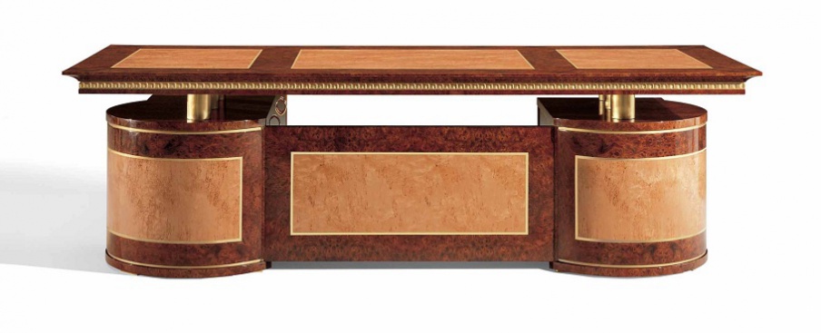 Desk solid elm Myron, Elledue