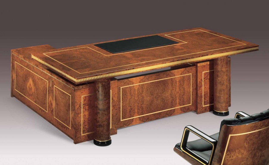 Writing table made of solid wood Namur, Elledue