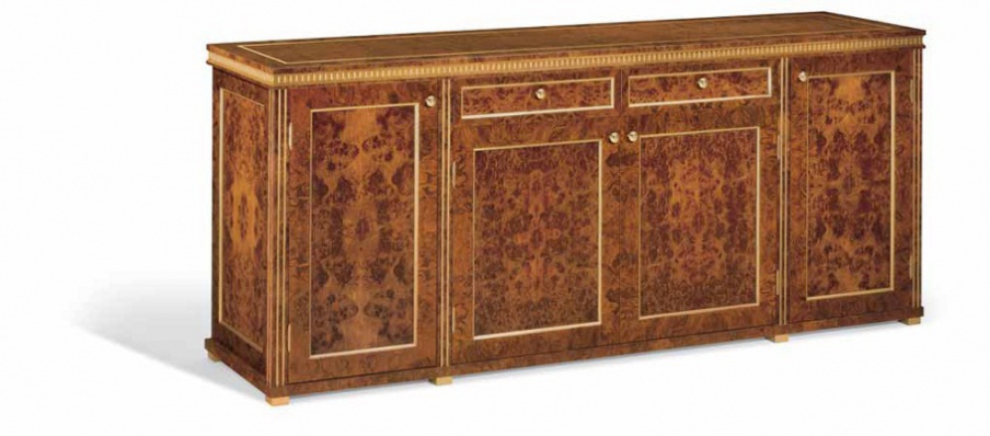 Low Cabinet made of solid wood Namur, Elledue