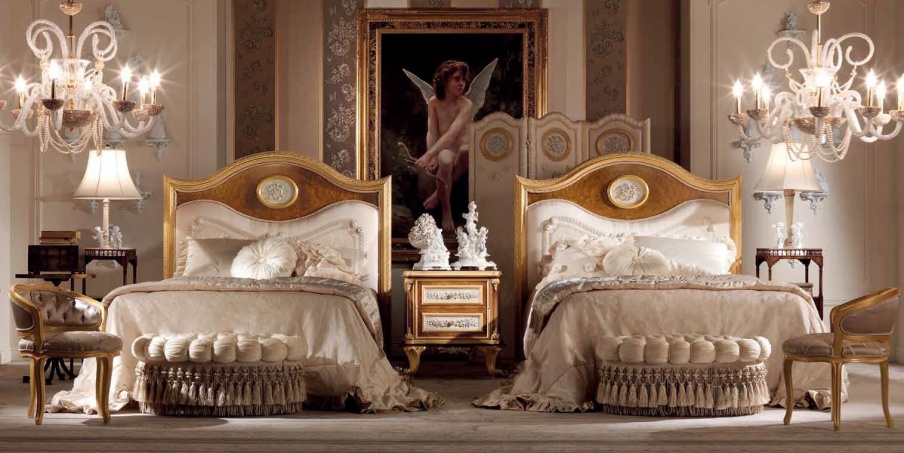 Single bed with upholstered headboard, Jumbo Collection