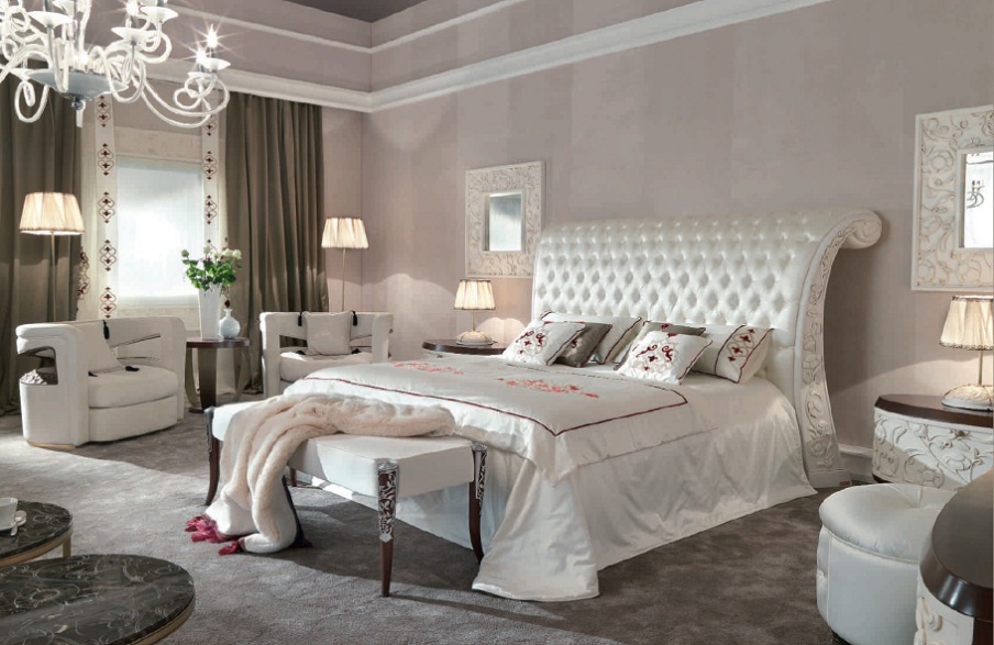 Double bed wooden frame Saraya, Elledue