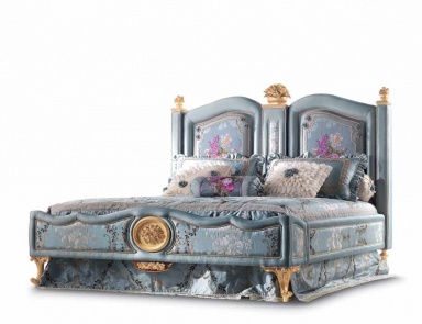 Double bed with upholstered headboard, Jumbo Collection