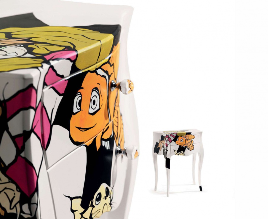Bedside table on high legs Fairy Tales, Moda