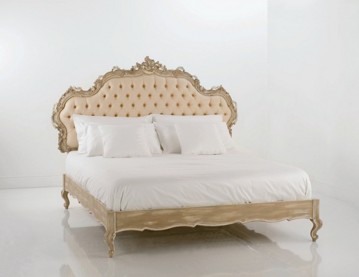 Elegant bedroom in bright colors