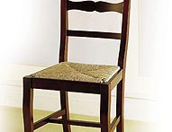 Chair with wicker seat, DOLFI