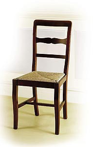 Chair with wicker seat, DOLFI
