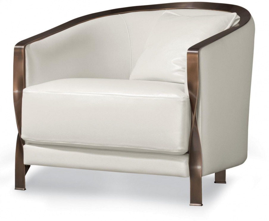 Armchair with a curved backrest Paris, Rugiano