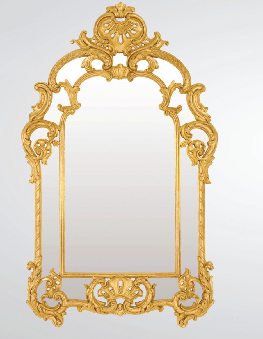 Wall mirror with carved frame, Chelini