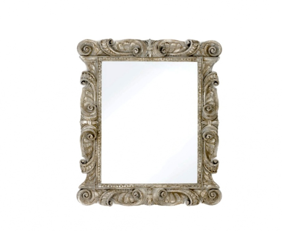 Wall mirror in wooden frame, Chelini