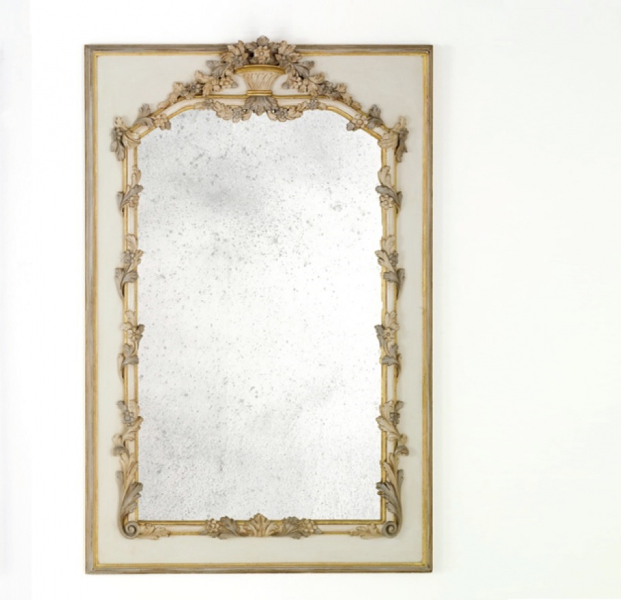 Rectangular mirror made of solid wood, Chelini