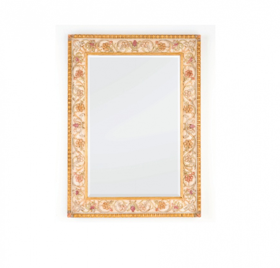 Rectangular mirror made of solid wood, Chelini