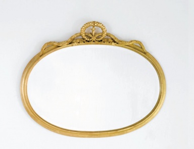 Mirror oval solid wood, Chelini