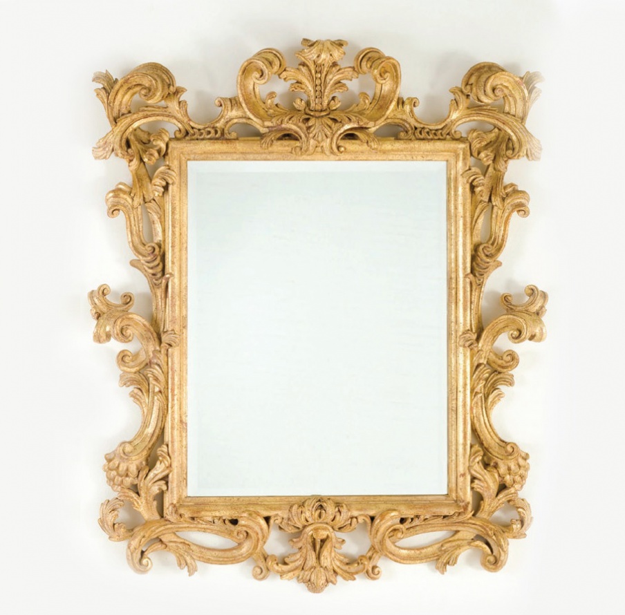 The mirror wall made of solid wood, Chelini