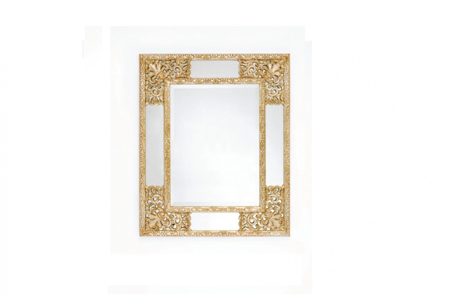 Rectangular mirror made of solid wood, Chelini