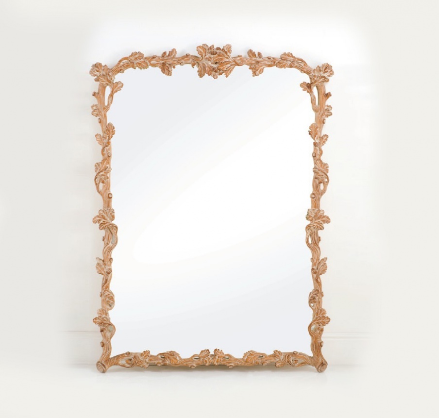Rectangular mirror with wooden frame, Chelini