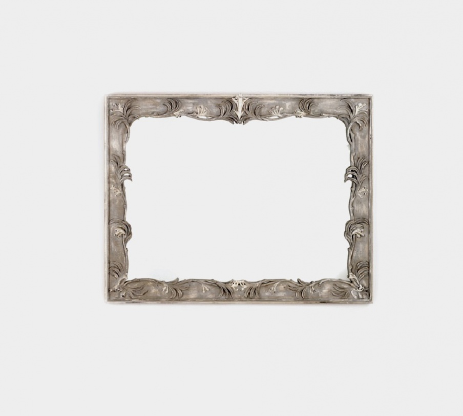 Rectangular mirror with wooden frame, Chelini