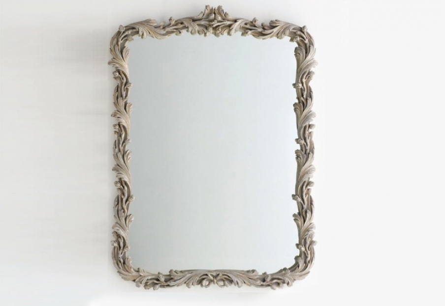 Rectangular mirror with wooden frame, Chelini