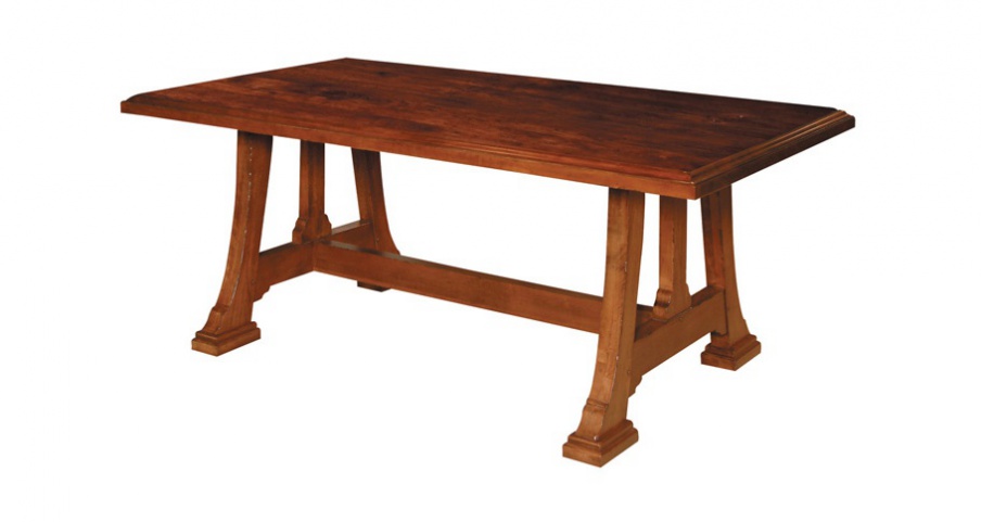 The Napa Trestle dining table, Harden