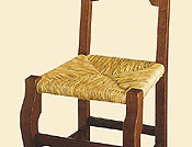 Chair with curved front legs, DOLFI