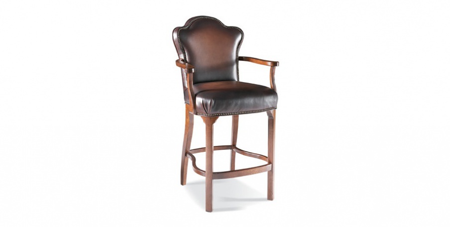 Bar chair with soft upholstery, CTH/Sherrill Occasional