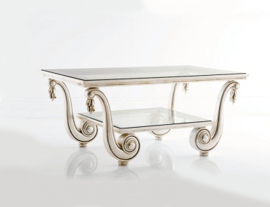 Coffee table with glass top, Chelini