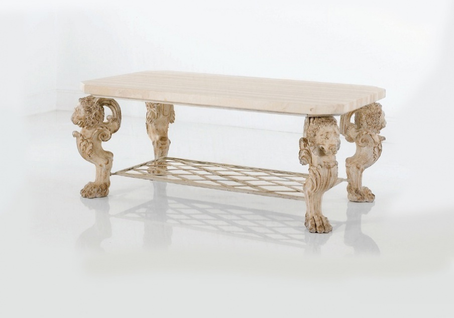 Coffee table solid wood in the Empire style, Chelini