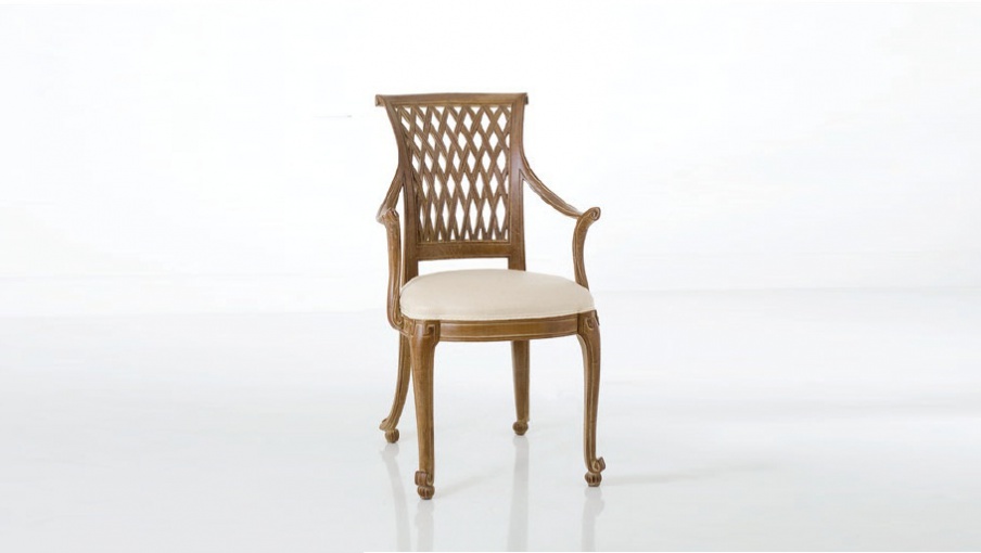 Chair in solid wood lacquered, Chelini