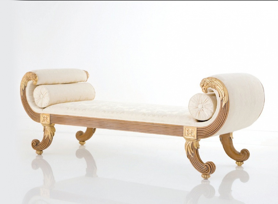 Bench with upholstered seat, Chelini